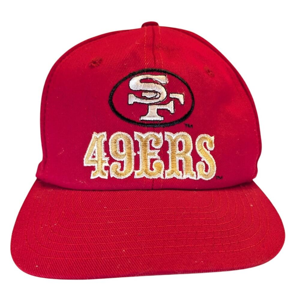 Vintage San Fransico 49ers Embroidered Snapback Baseball Cap Eastport Red 90's